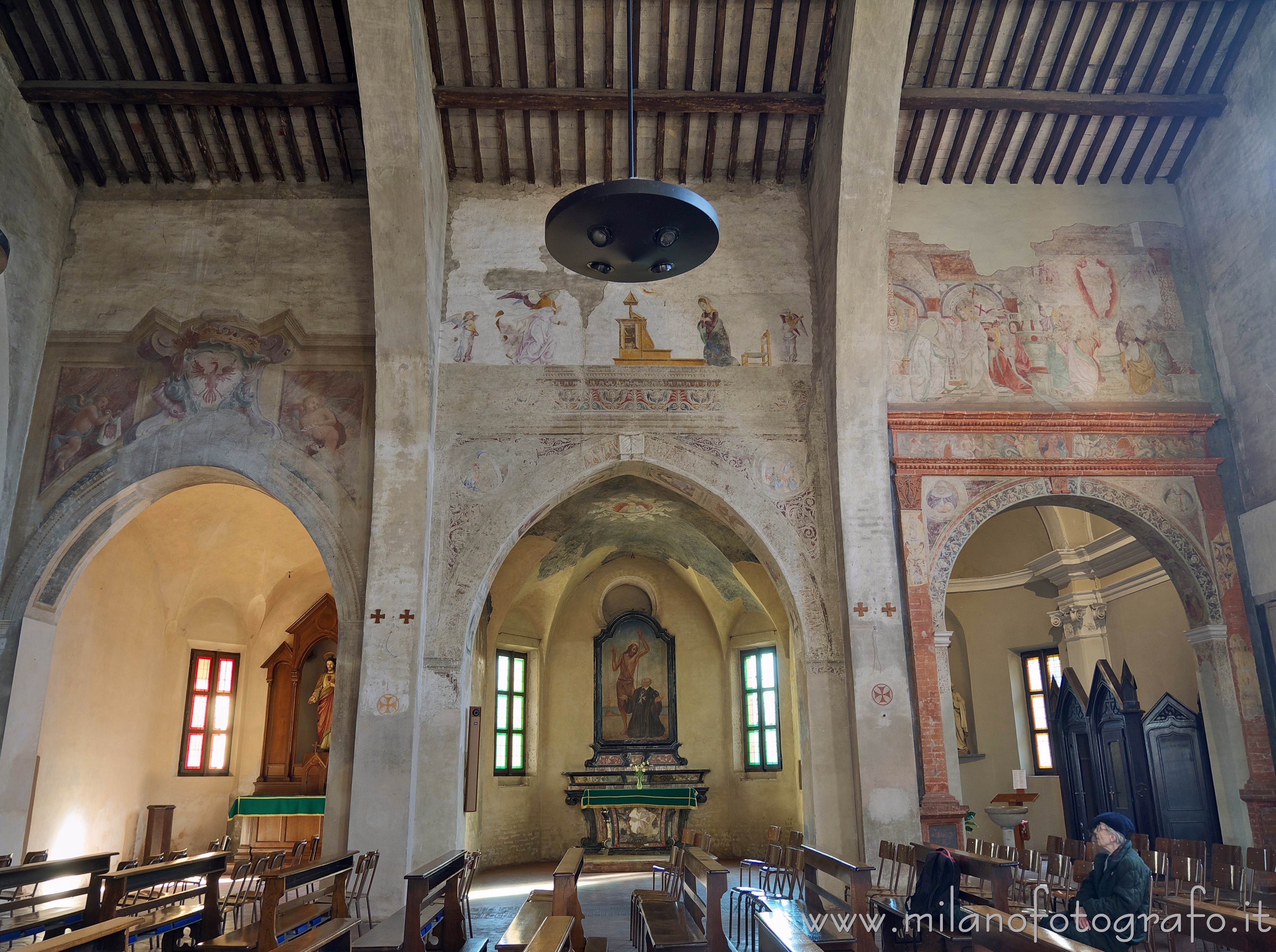 Novara (Italy) - Right wall of the church of the Convent of San Nazzaro della Costa